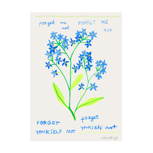 Forget me not Print