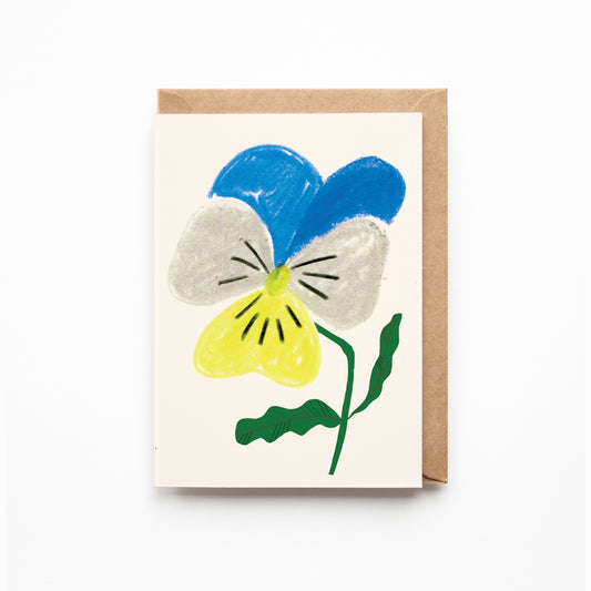 Greeting Cards. Large Pansy